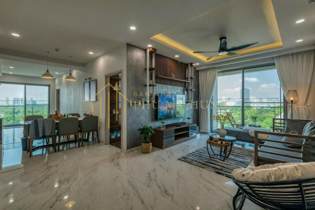 Bán gấp căn hộ Midtown, Phú Mỹ Hưng- Diện tích : 135 m², thiết kế 3PN, 3WC- Căn góc, View sông lớn siêu mát.- Full nội thất, xách vali vào ở